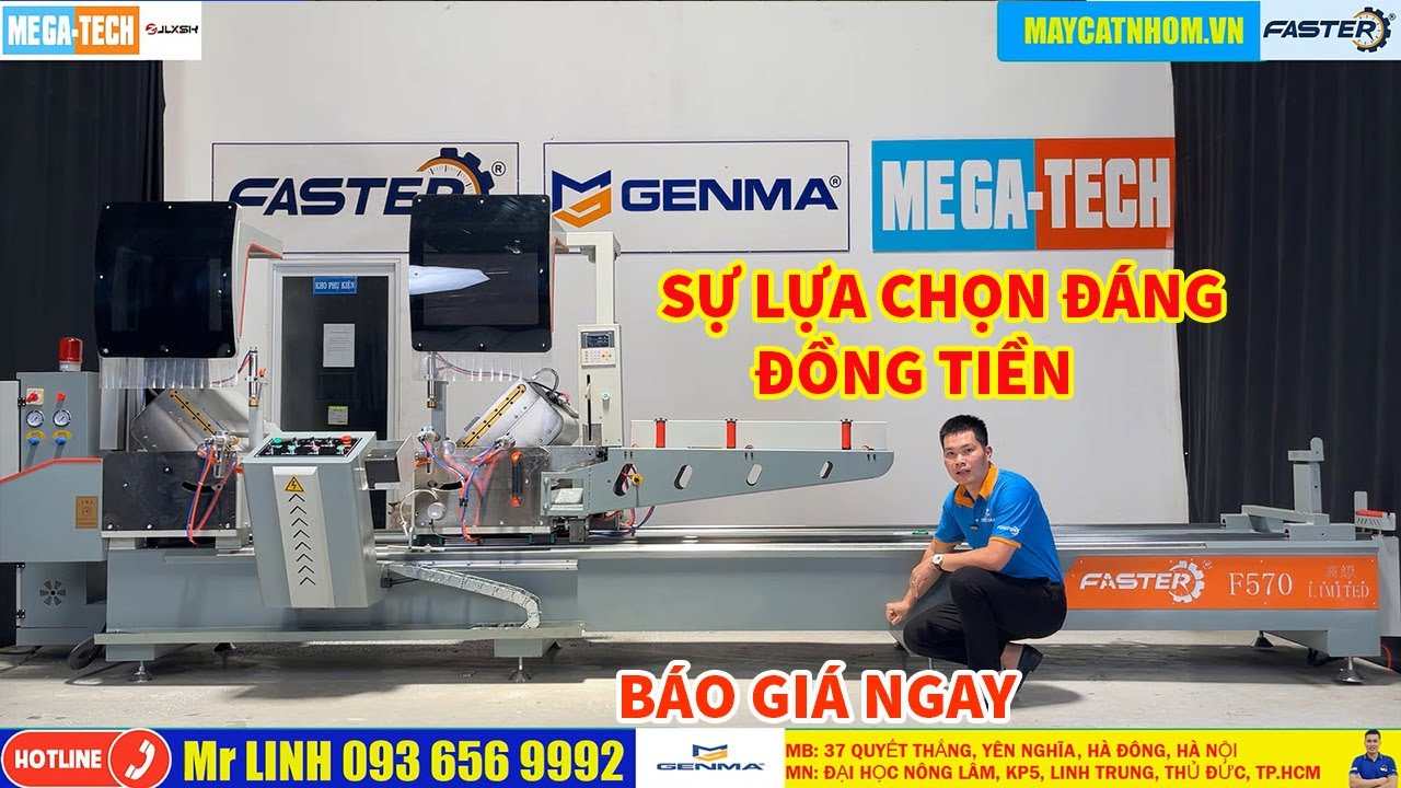Máy cắt nhôm 2 đầu Faster F570 Limited bán nhiều nhất 2023