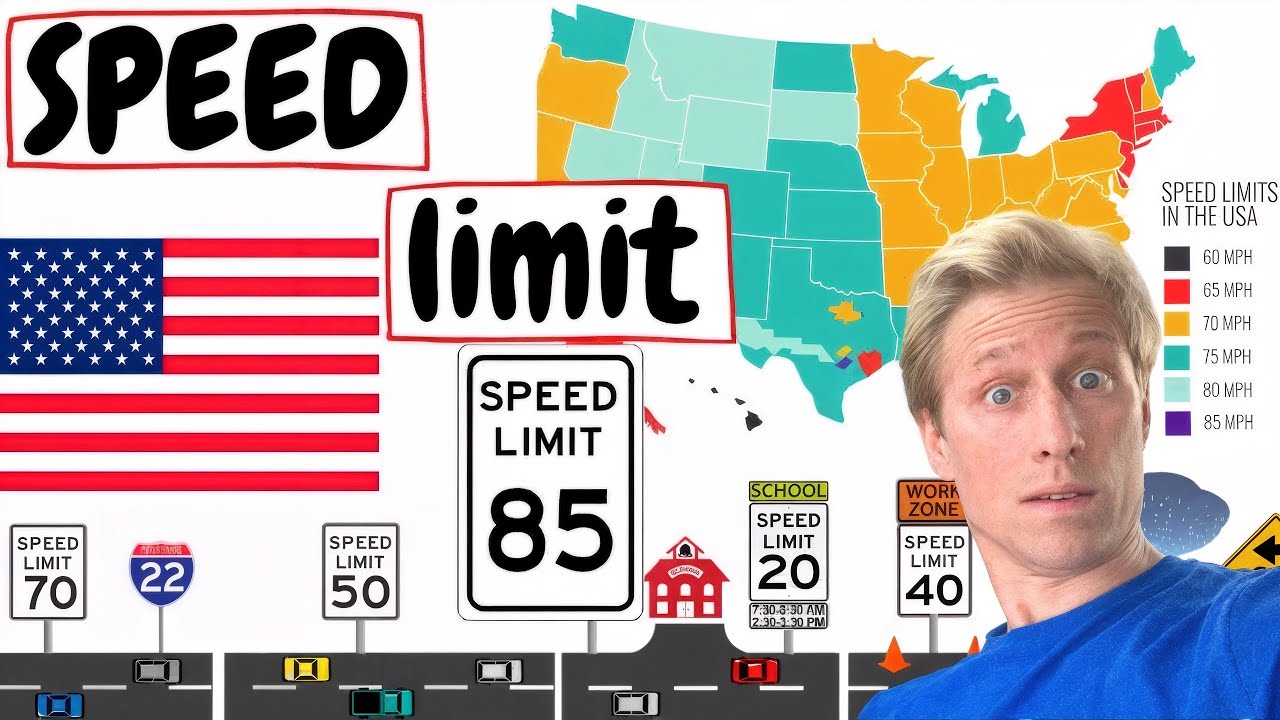 Speed limit USA🚨: NO speed limit highway in the USA?😱What&acute;s highest speed limit in America?🚗