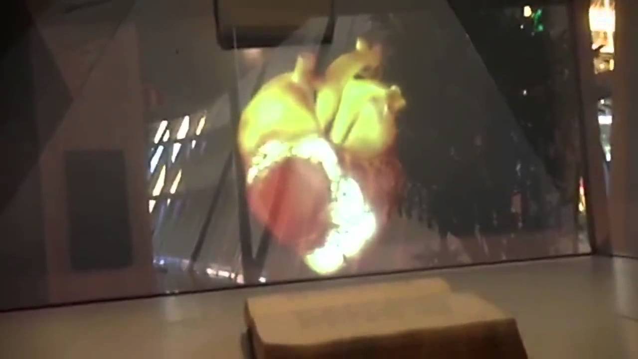 3D holographic XXL installation at Aula Medica