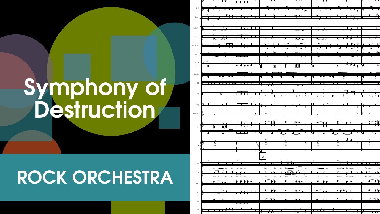 Symphony of Destruction for Rock Orchestra Score Video