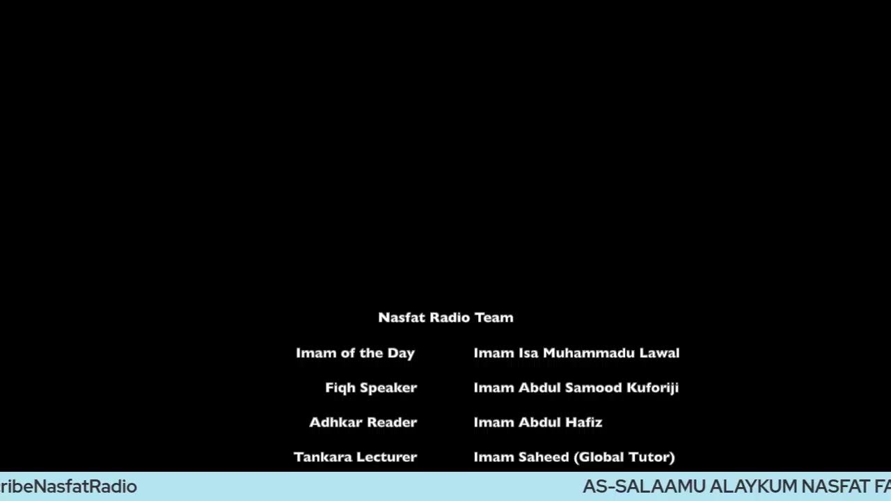 NASFAT RADIO RAMADAN TAHAJUUD 2026