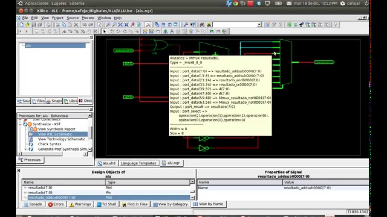 Video 3:  ALU en VHDL