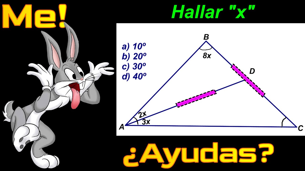 🫣💫💫🫣Ejercicio Tipo examen de admisión geometria tema &congruencia de triangulos nivel intermedio&.