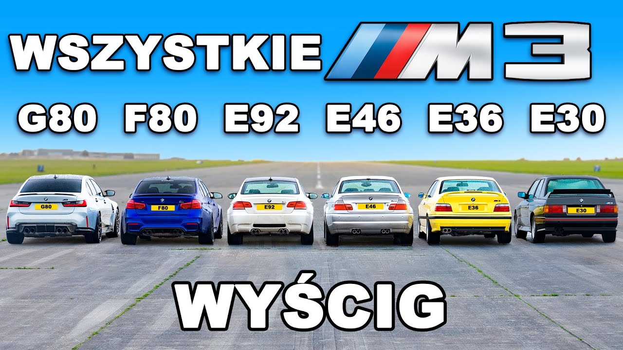 Wyścig WSZYSTKICH generacji M3
