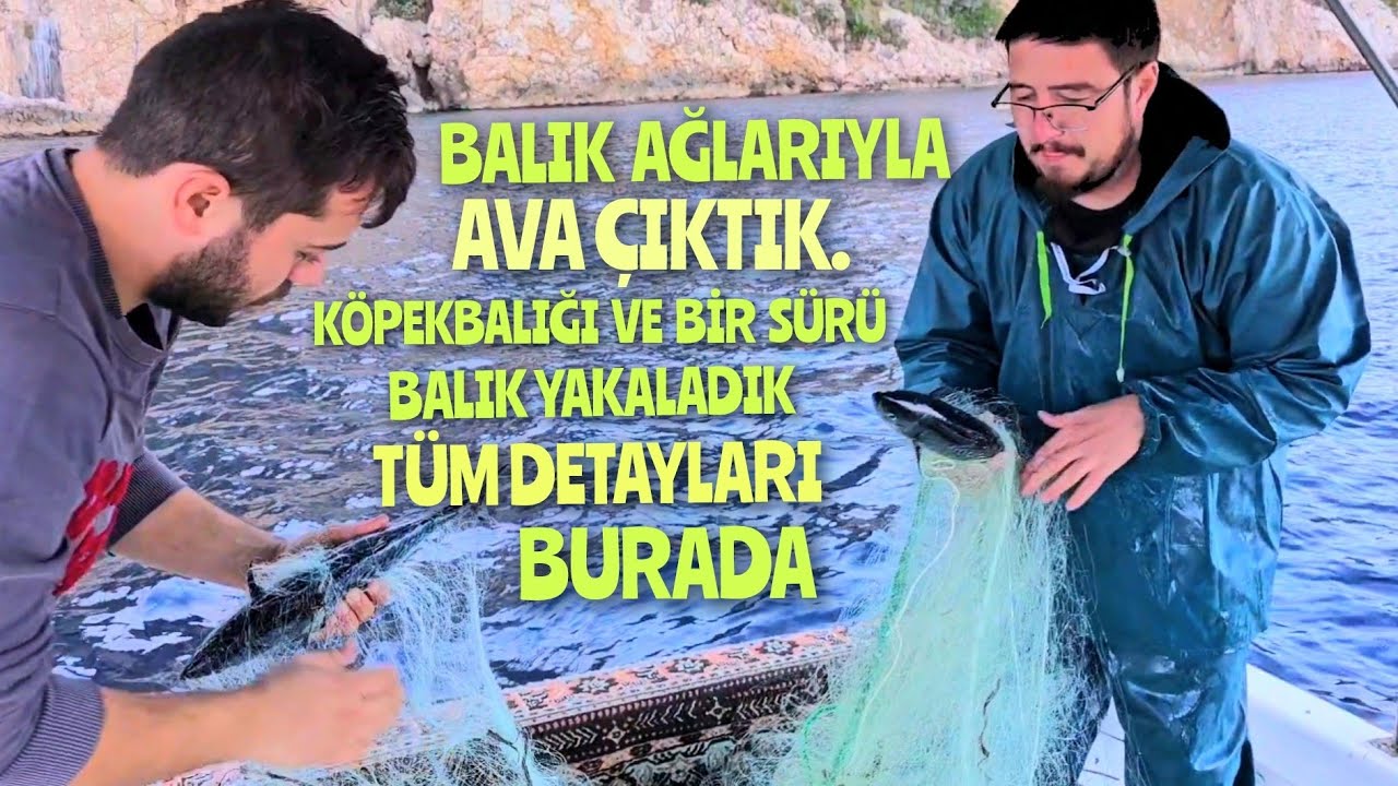 KARABURUN'DA AĞ İLE BALIK AVINA ÇIKTIK .EFSANE BALIKLAR YAKALADIK.