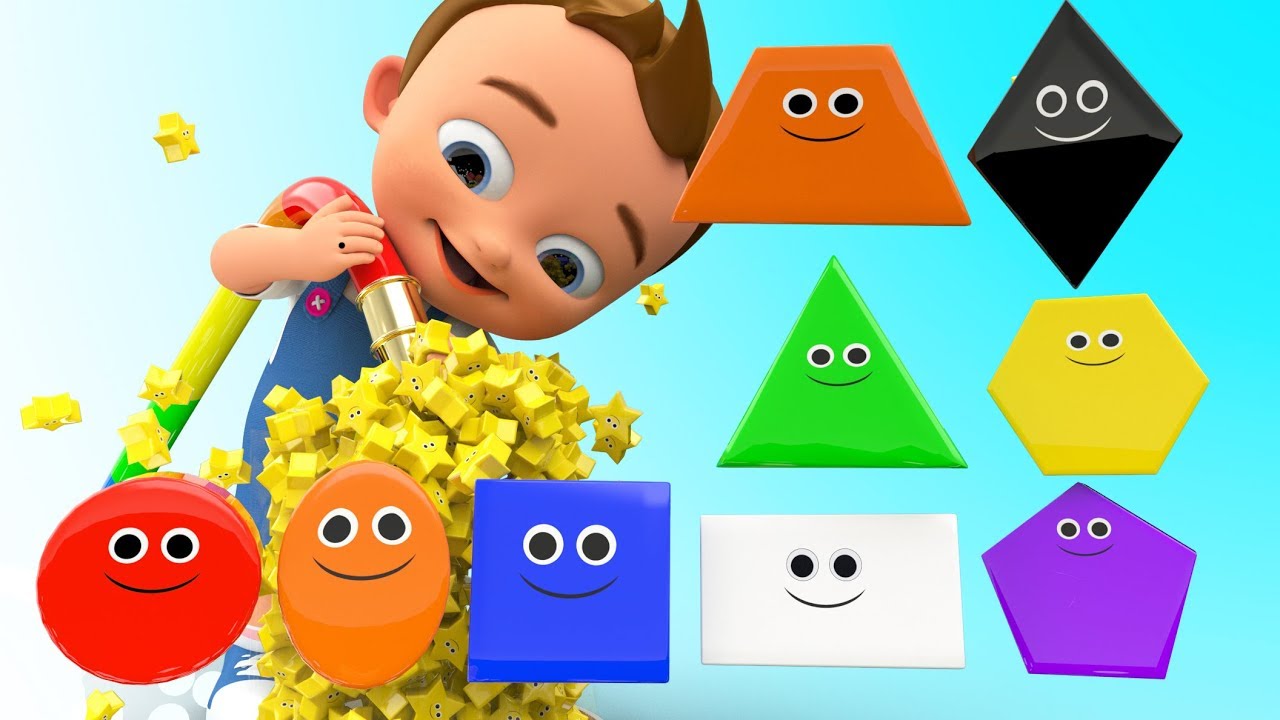 Water Tub Shapes 3D - Learning Shapes & Colors with Little Baby Kids Children Shapes Educational