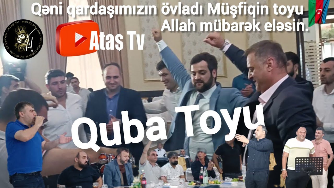 Ataş tv Qubada, Qəni qardaşımızın oğlu Müşfiqin toyunda. Mehman, Vüqar, Rəşad, Rüfət, Pünhan, Ruslan