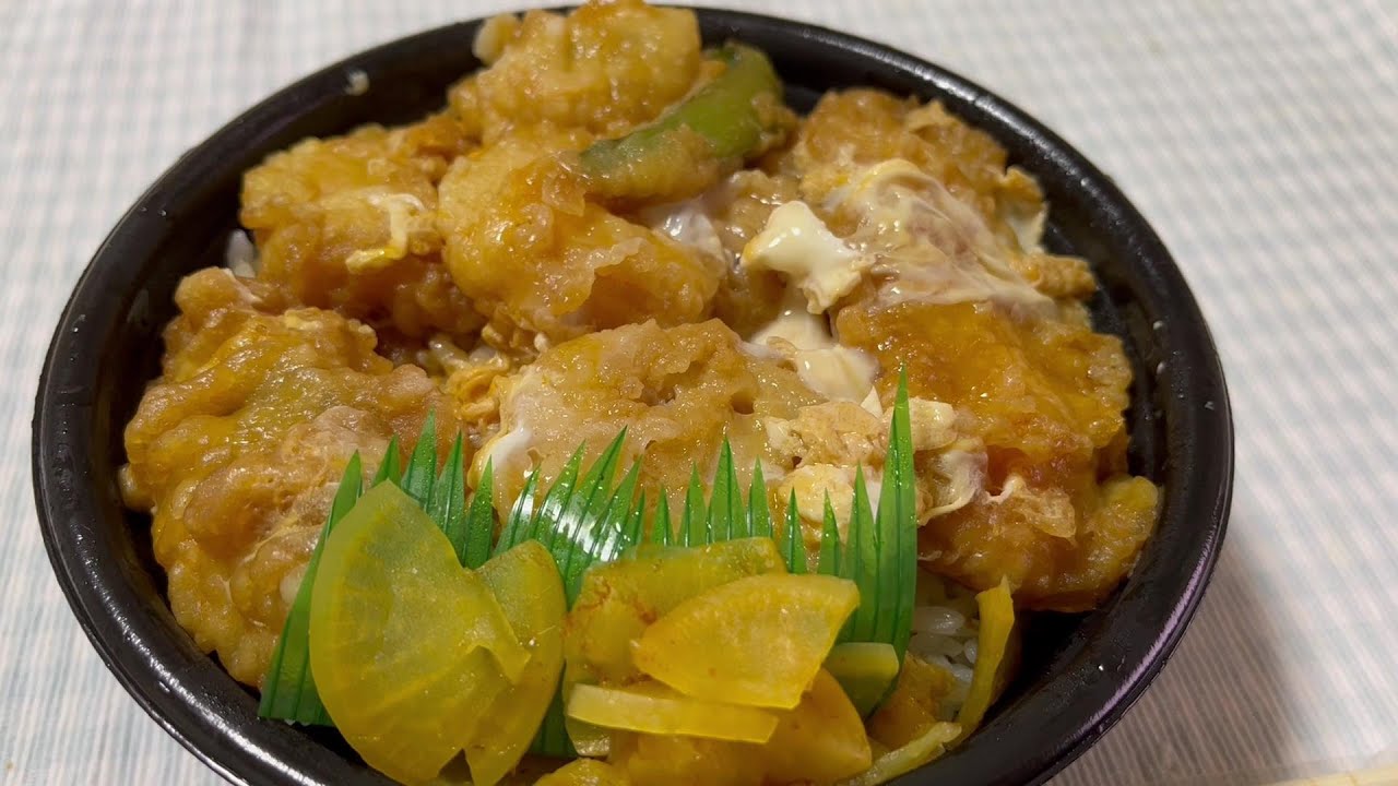 ほっともっと　海鮮天とじ丼　６４０円　大盛５０円
