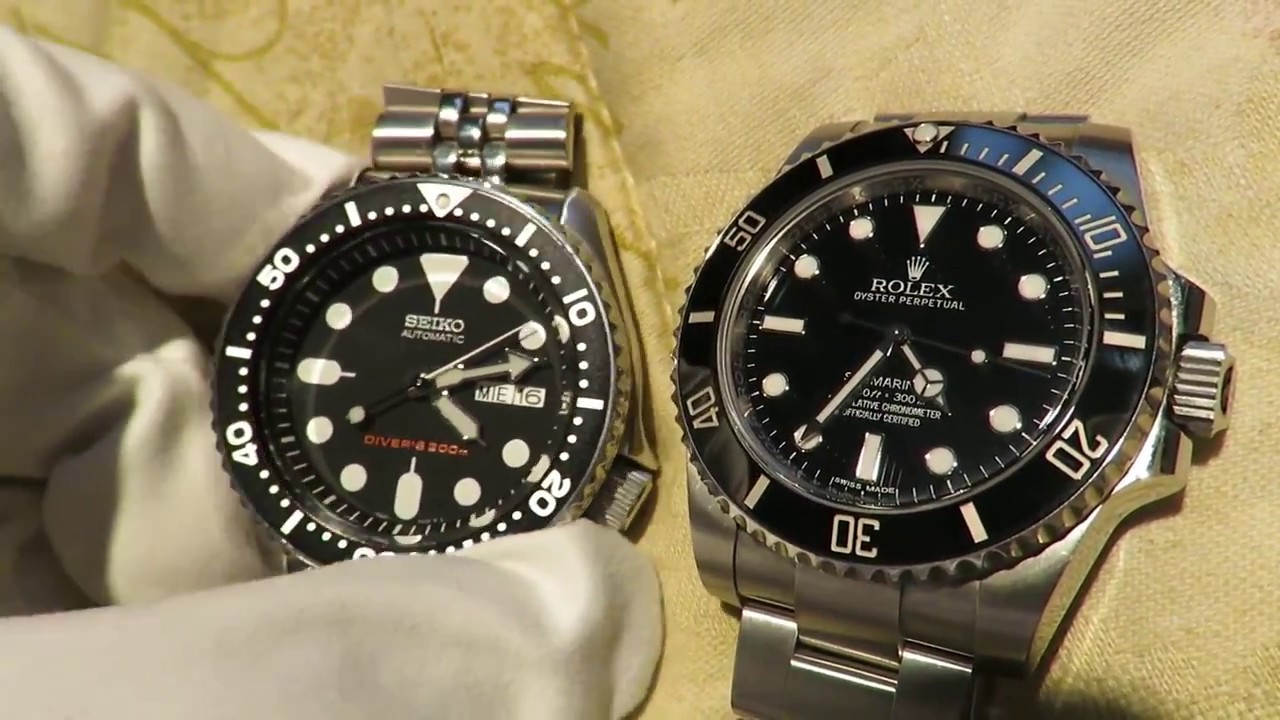 Rolex Submariner VS Seiko SKX007 Mens Divers Watch
