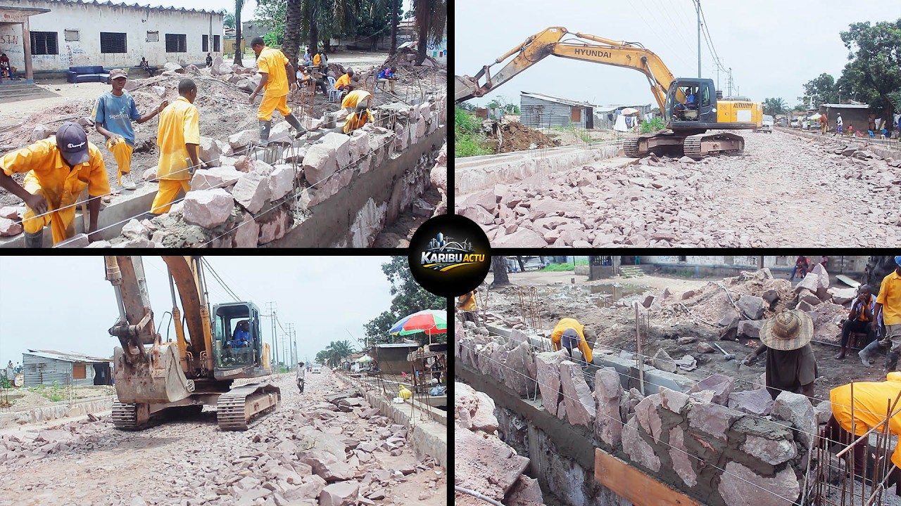 Évolution des travaux de la route kulumba liaison Masina–Limete depuis la 15ᵉ rue