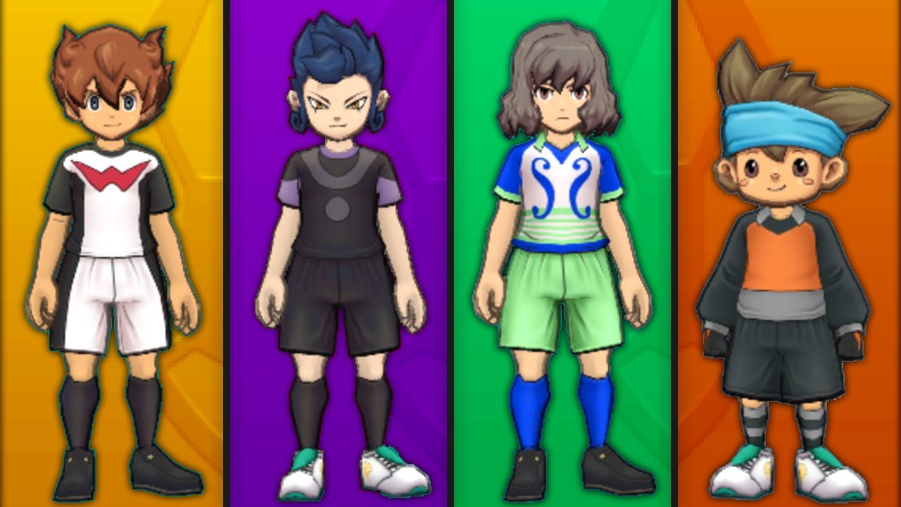 INAZUMA ELEVEN GO All Team Uniforms (Nintendo 3DS)