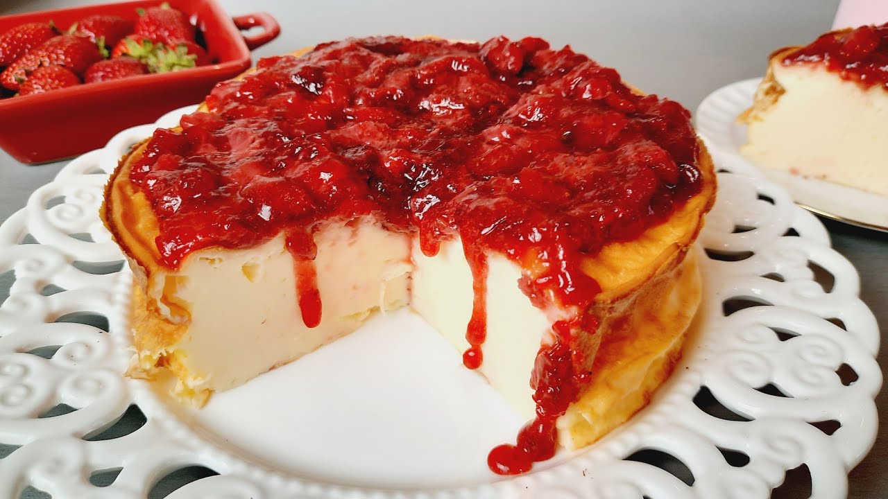 Cel mai bun desert rapid, economic si cu doar 4 ingrediente / Prajitura cu iaurt grecesc