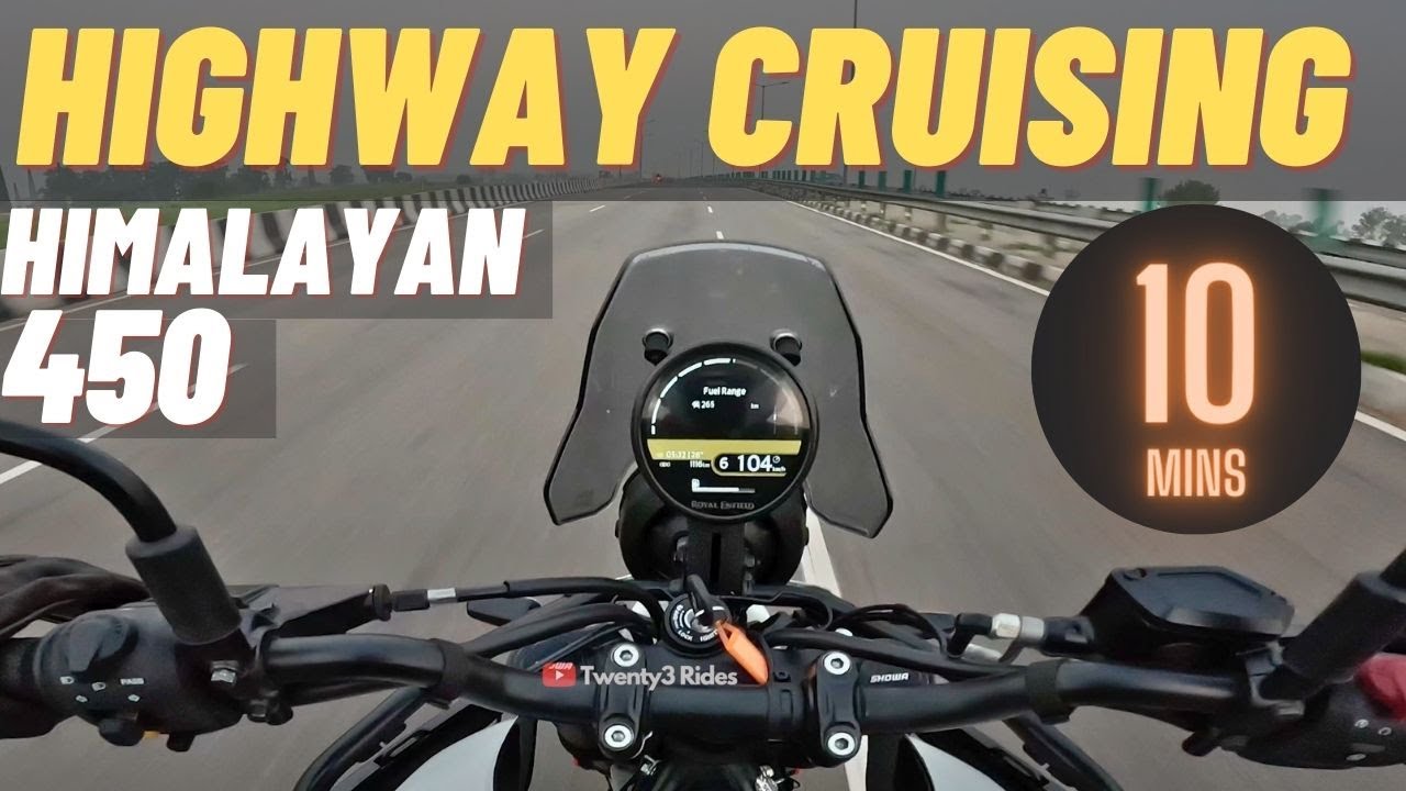10 Mins of HIGHWAY CRUISING on @royalenfield Himalayan 450 - Sit Back & Enjoy