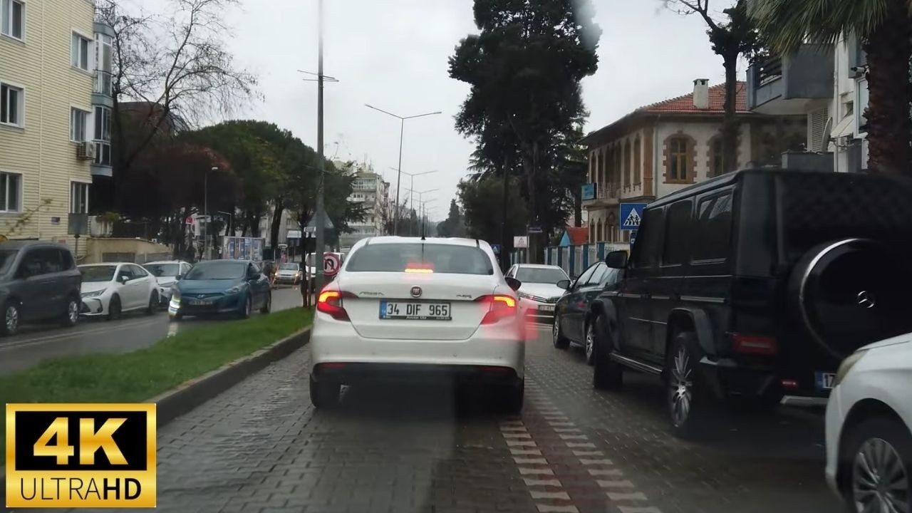 Çanakkale Yağmurlu Havada Sürüş  |  4K  |  60fps |  Driving Tour |  2025