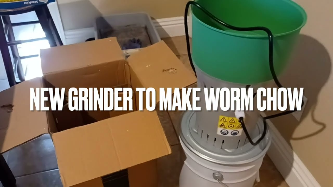 Worms Love This Worm Chow | New Grinder Review | Compost Worm Vermicompost