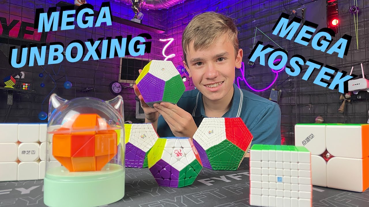 Mega UNBOXING Mega KOSTEK | Dayan Megaminx Pro a další velké kostky