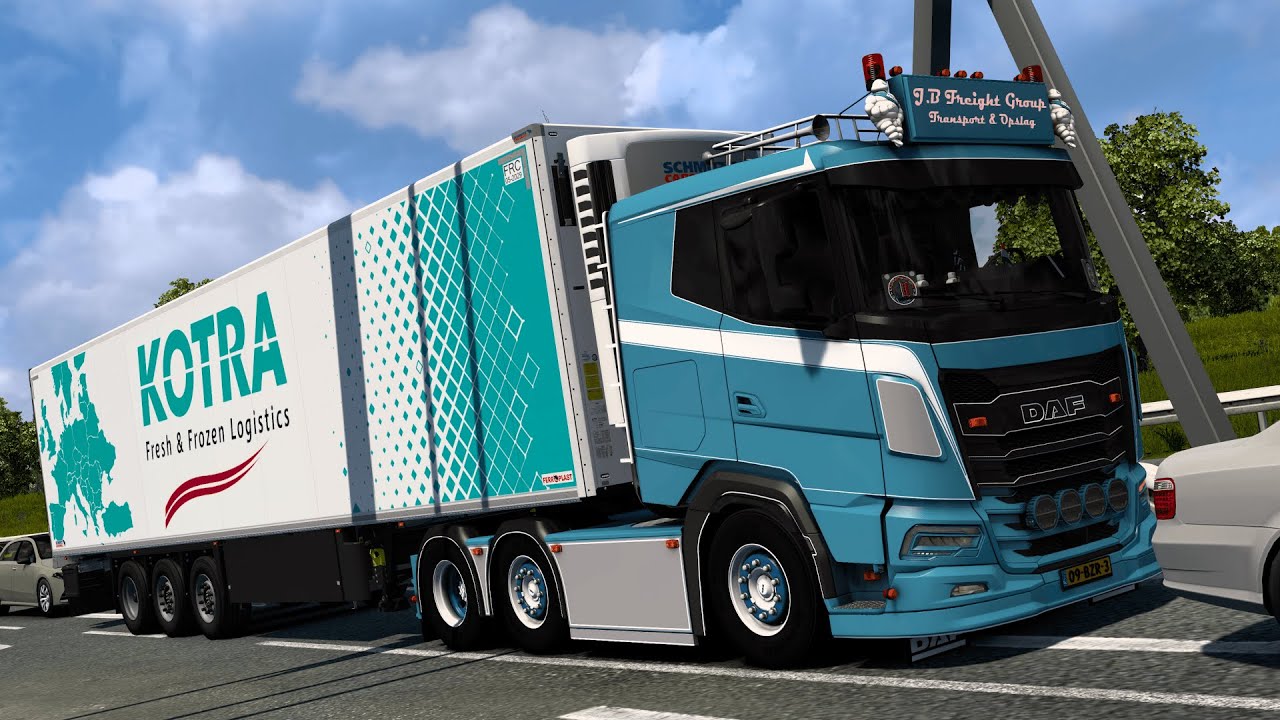 [ETS2] Voor Kotra Logistics Met Gerookte Sprotten naar Newcastle!?