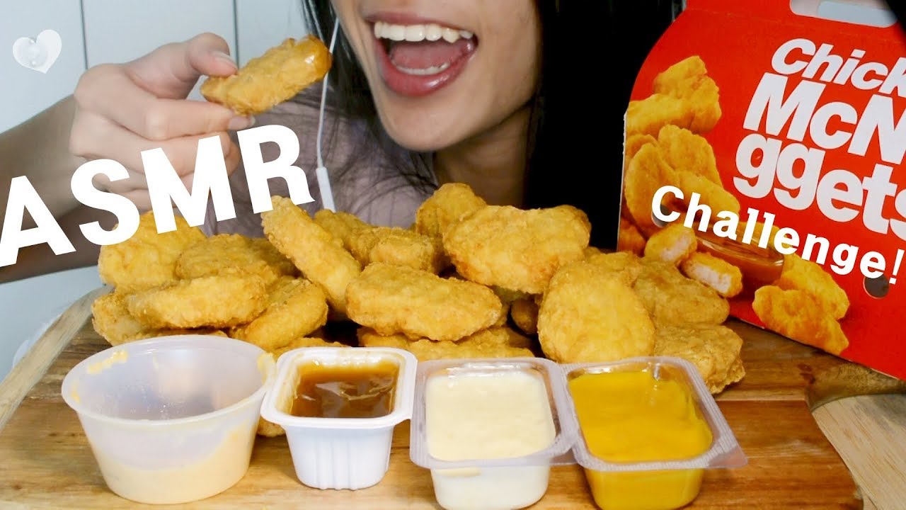 ASMR MCDONALD'S CHICKEN NUGGETS CHALLENGE (AuzSOME Austin) - CRUNCHY EATING SOUNDS