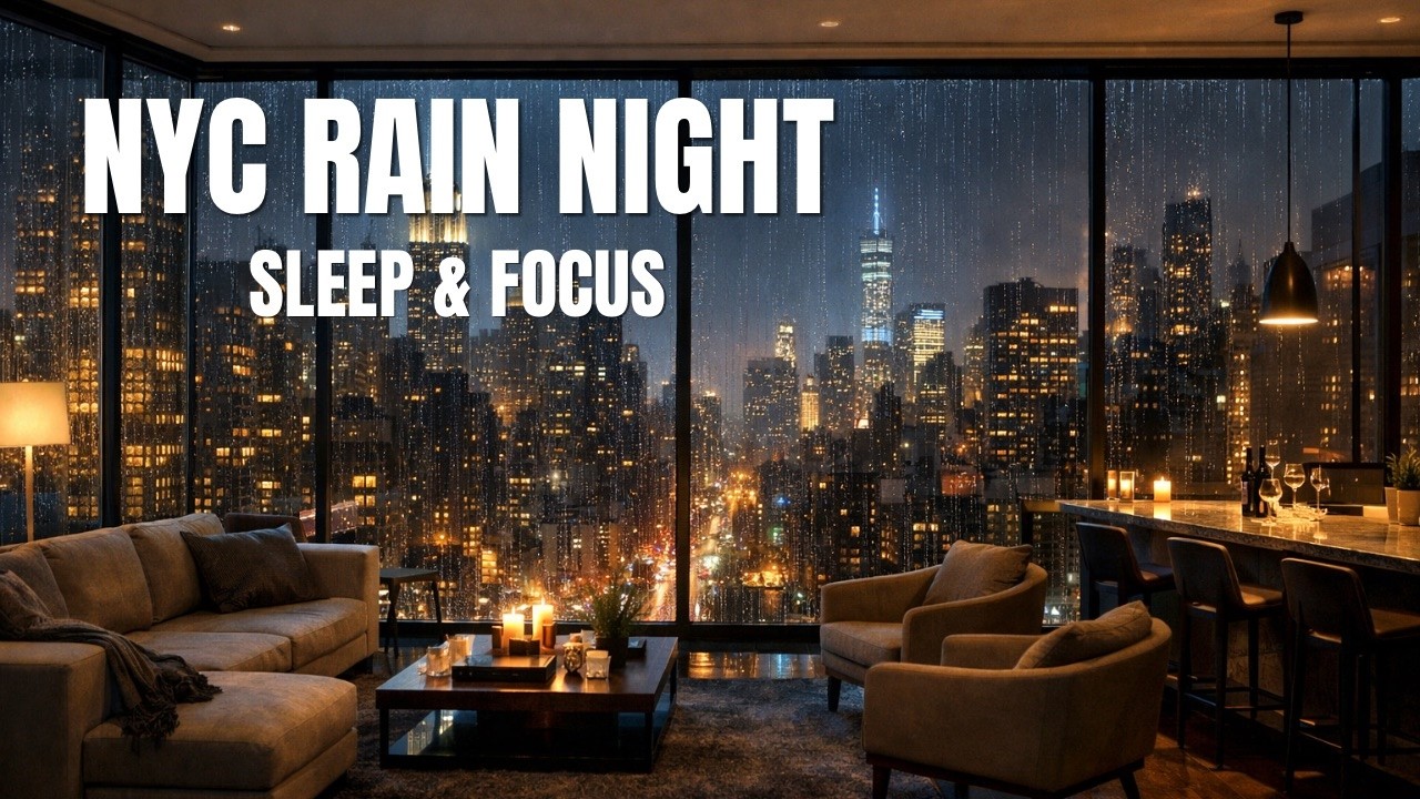 Rain Sounds at Night Deep Sleep & Focus (No Music, No Thunder)