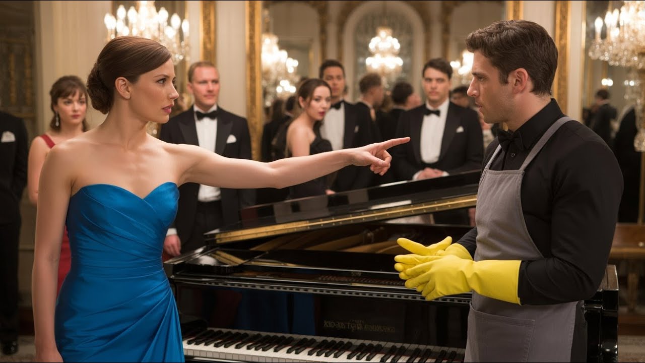 Play — and I will marry you, the girl laughed  Until the custodian sat down at the piano!