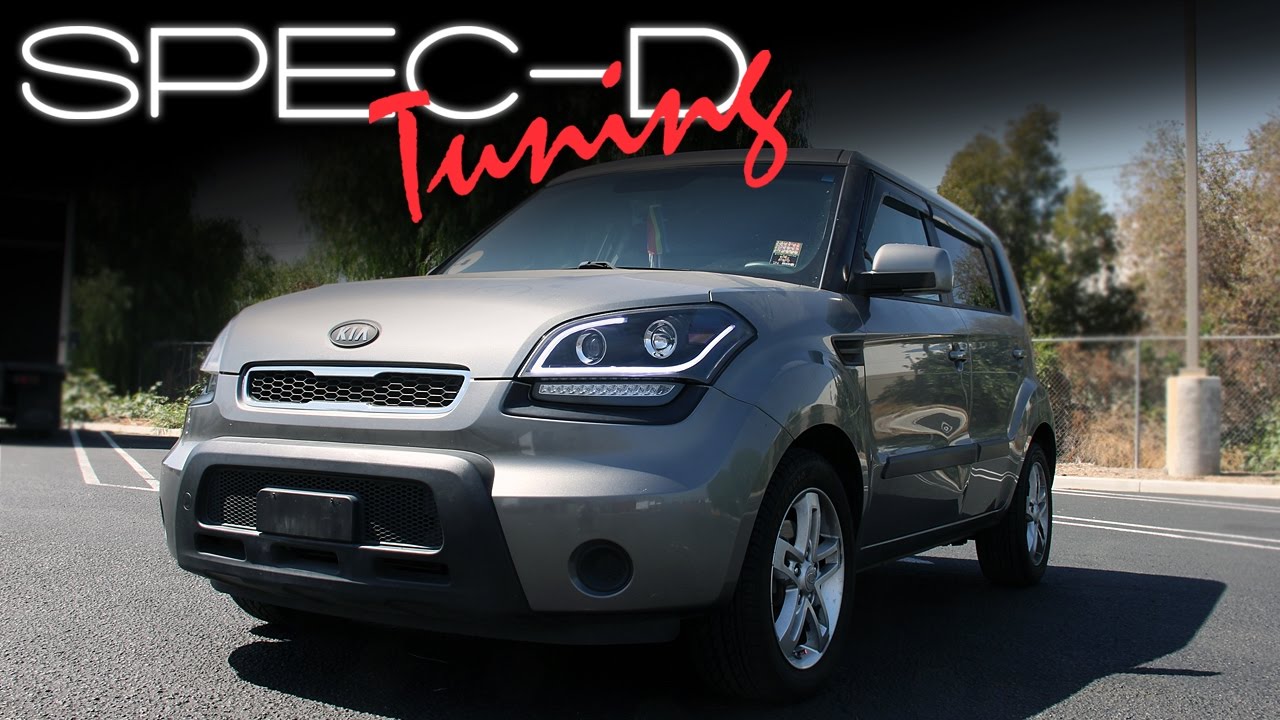 SPECDTUNING INSTALLATION VIDEO: 2010-2011 KIA SOUL HEADLIGHT PROJECTOR HEADLIGHTS