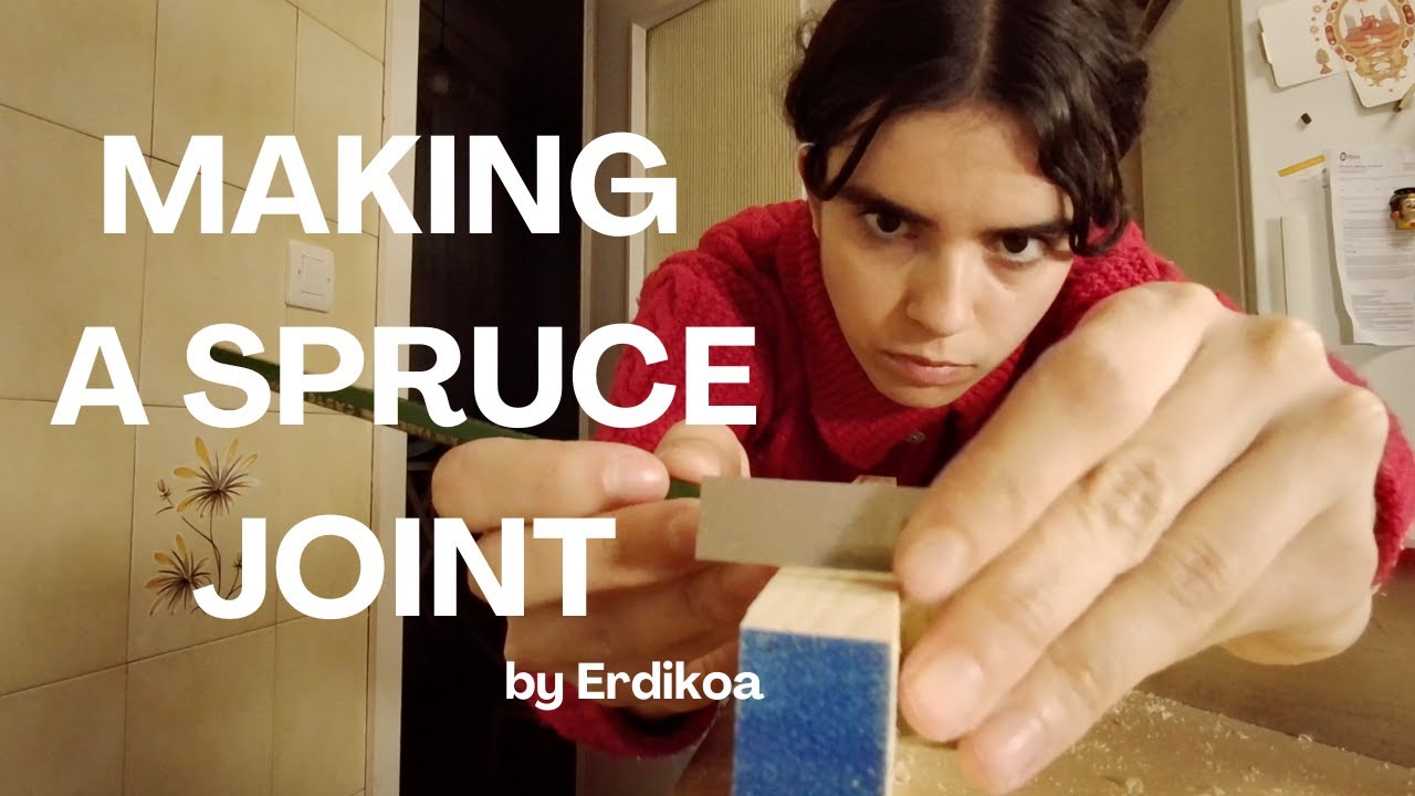Make a spruce joint with me | Baroque violin making with @erdikoa