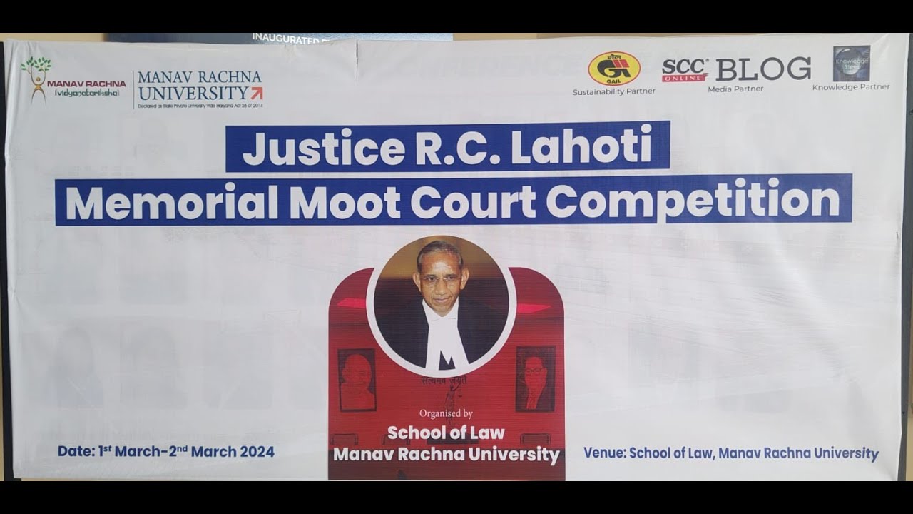 Valedictory Ceremony of JUSTICE R.C. LAHOTI MEMORIALMOOT COURT COMPETITION