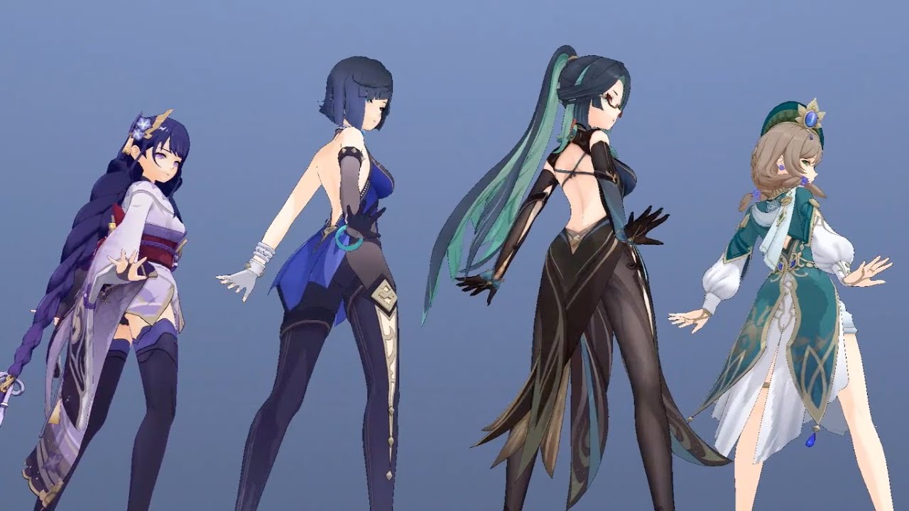 【Genshin Impact: MMD】Raiden Ei × Yelan x Xianyun x Lisa【EXPECTATIONS】