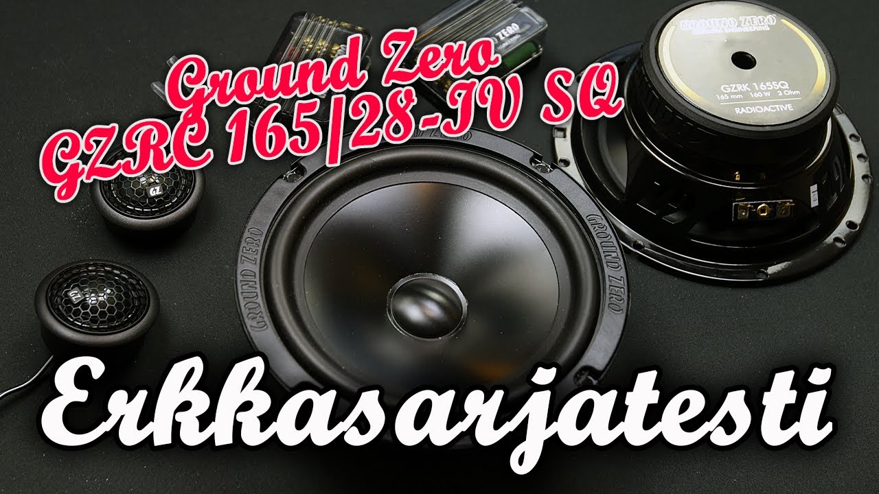 VERTAILUTESTI | 6,5” erillissarjat noin 200€ hintaluokassa | Ground Zero GZRC 165/28-IV SQ | UNBOX