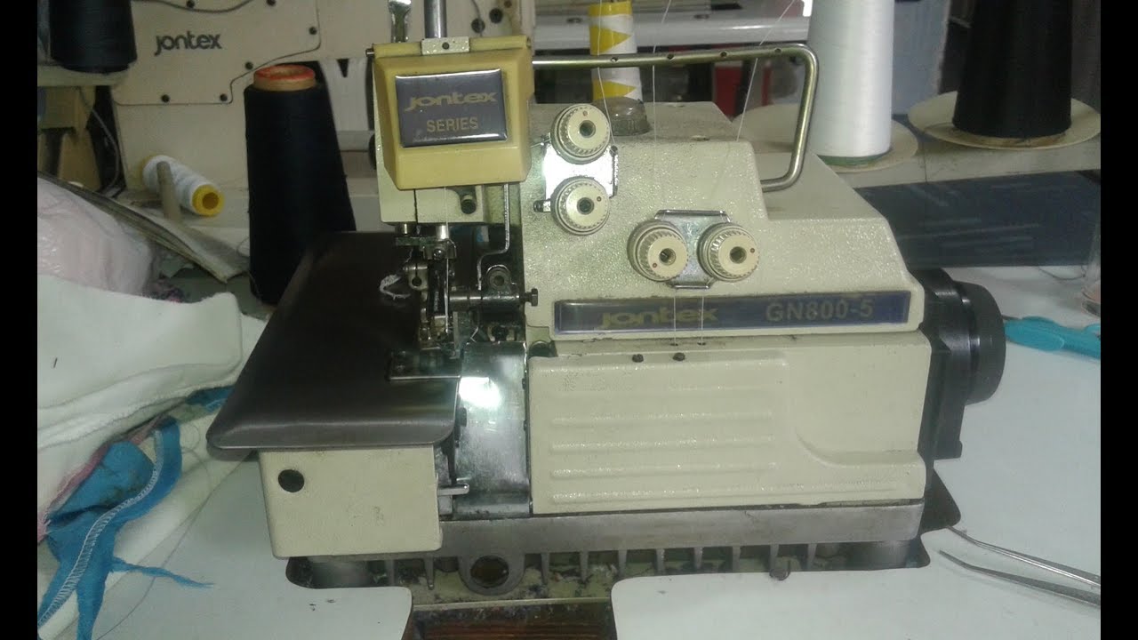Jontex GN800-5 overlock, sincronizar tiempos, maquina de coser, sewing machine fileteadora