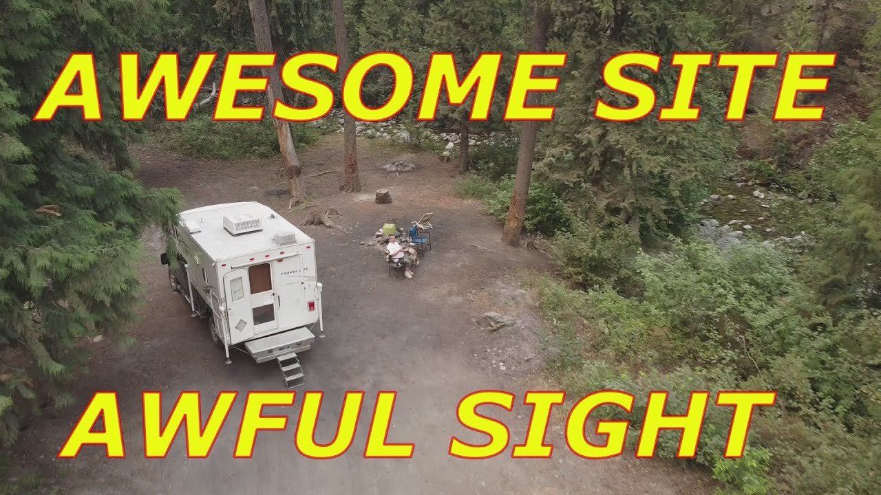 Kamloops British Columbia beautiful campsite we thought.