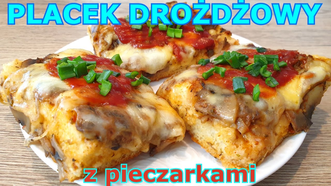 Placek drożdżowy z pieczarkami bez zagniatania i wałkowania 👌 Nikt nie wierzy, że taka łatwa 👍 pizza