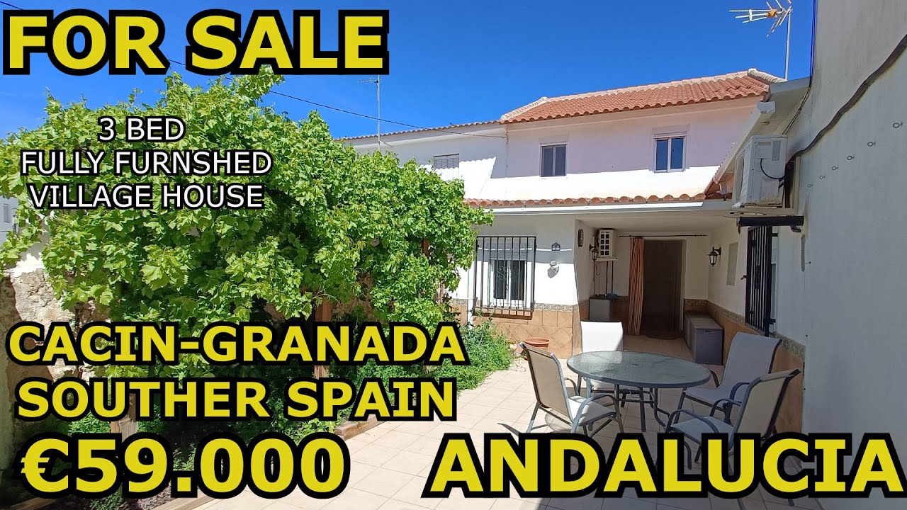 SOLD-3 bed house with sunny patio  for sale in Andalucia, Southern Spain-Spanish property