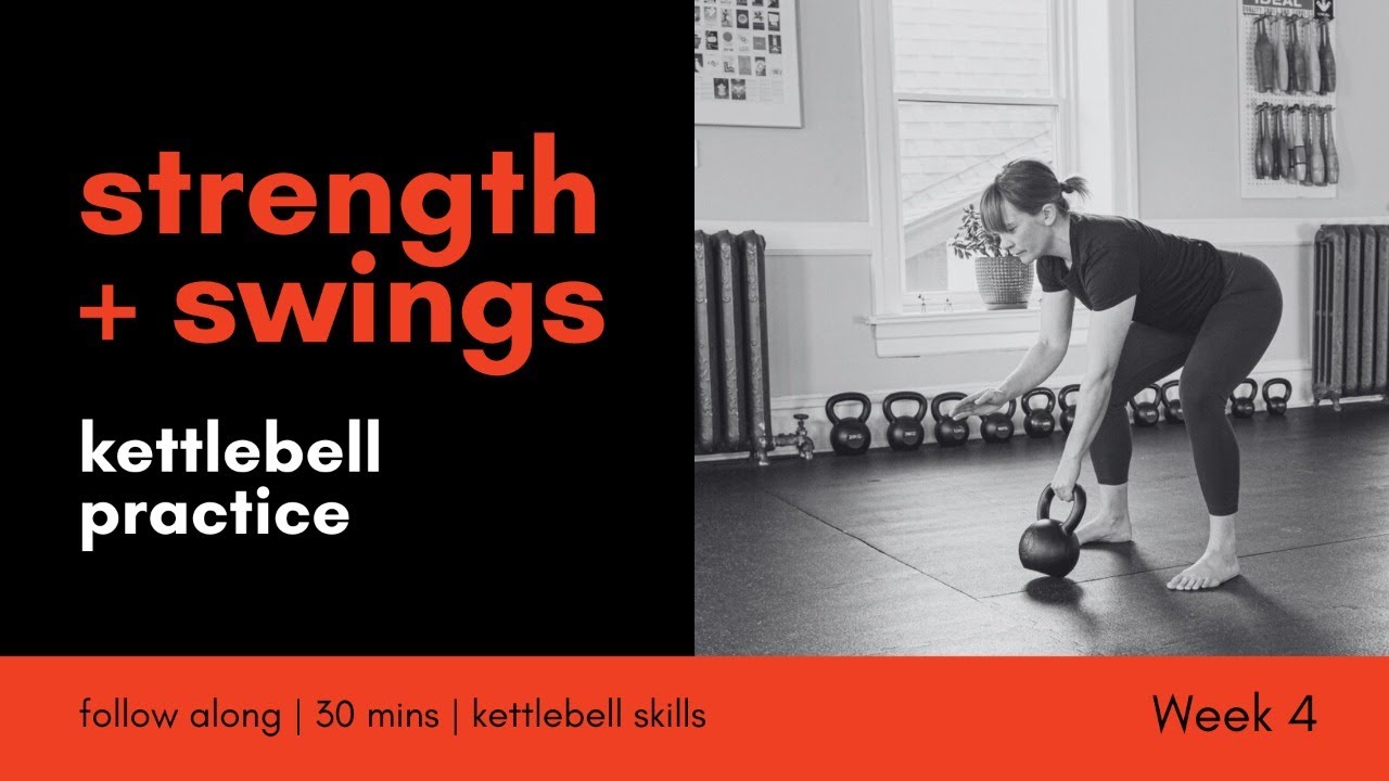 Strength + Swing | 30 mins | #strongertogether with Kettlebell Swings, Get-ups  + Presses | 4/8