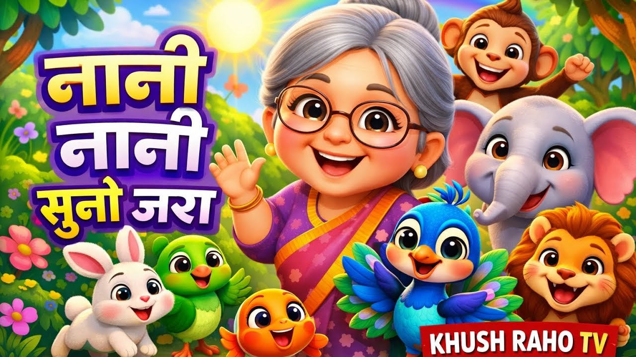 नानी नानी सुनो ज़रा 🌈 | naani naani suno jara | Hindi Kids Song | Nursery Rhyme | Poem | Cartoon