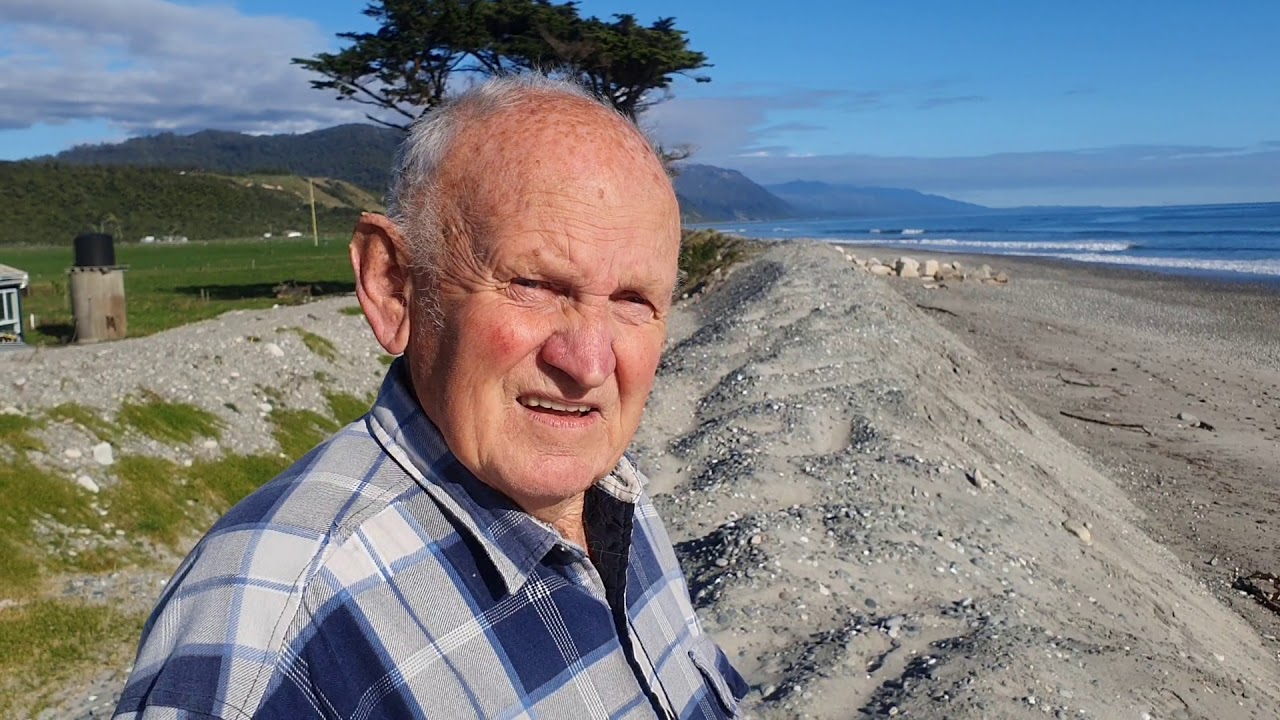 Mokihinui sea wall protection with Basil Climo. July 2020.