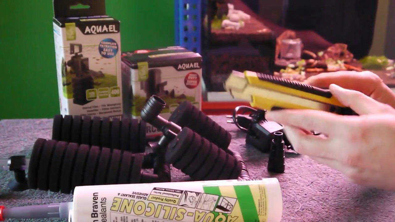 How to install a powerhead to a sponge filter.