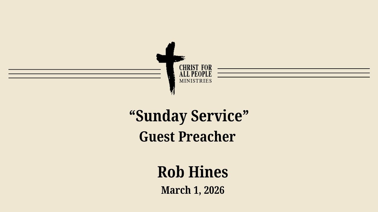 Sunday Service-Pastor Rob Hines