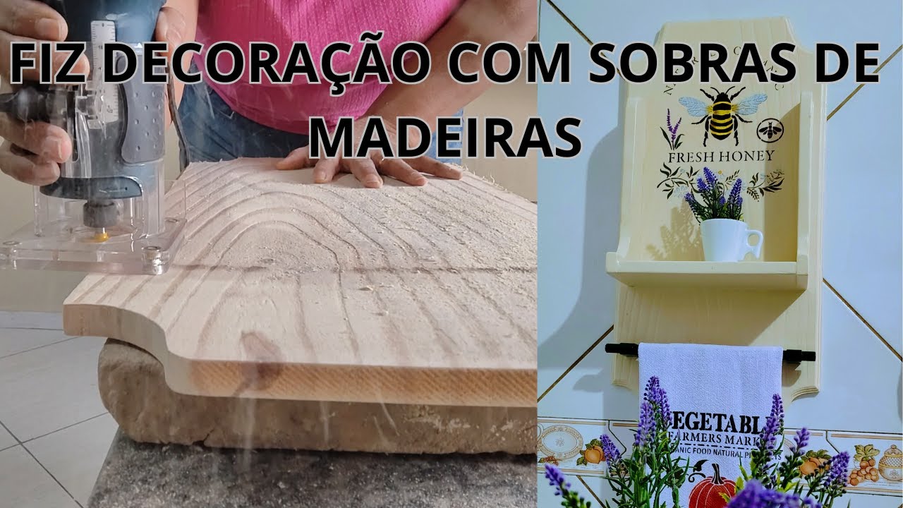 TRANSFORMANDO SOBRAS DE MADEIRAS EM DECORAÇÃO ÚTIL