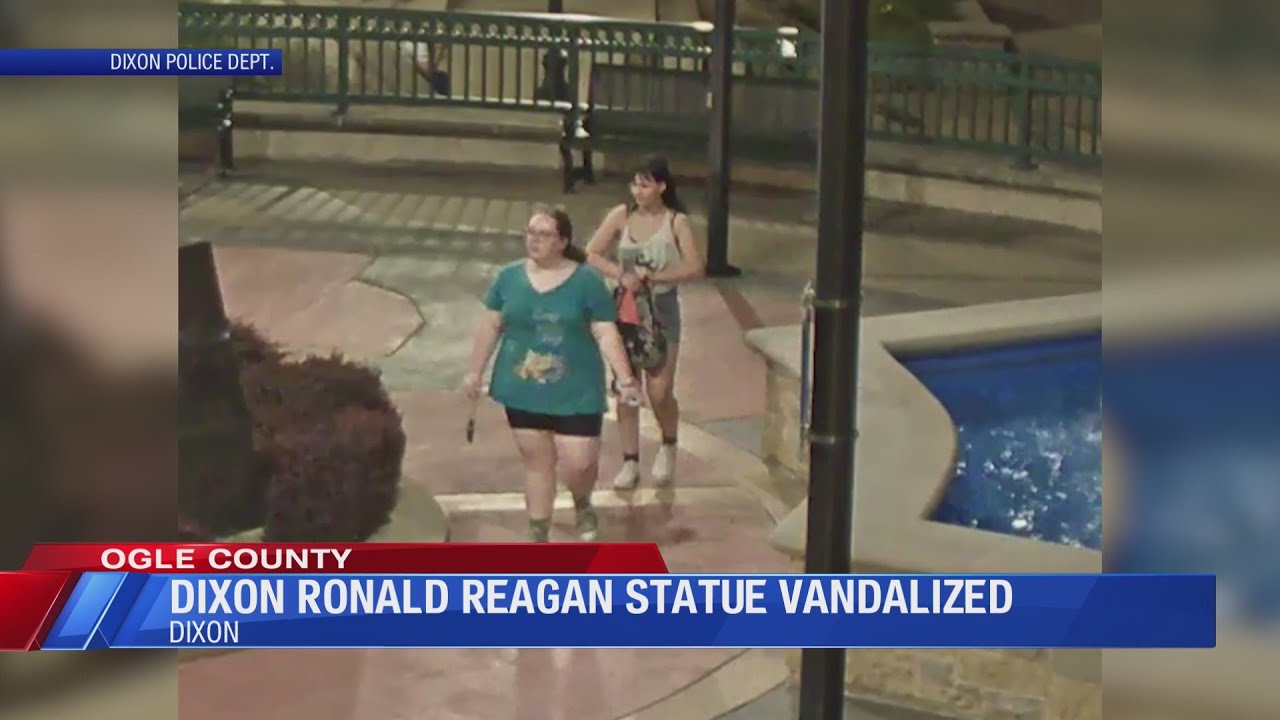 Dixon police find suspects accused of vandalizing Ronald Reagan statue