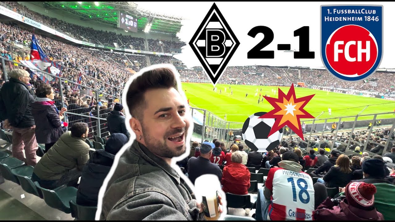 BORUSSIA MÖNCHENGLADBACH vs. 1. FC HEIDENHEIM ⚪️🔴🔵 Stadionvlog ⚽️ viel Bier🍺 & Essen🌭 | S7EVEN