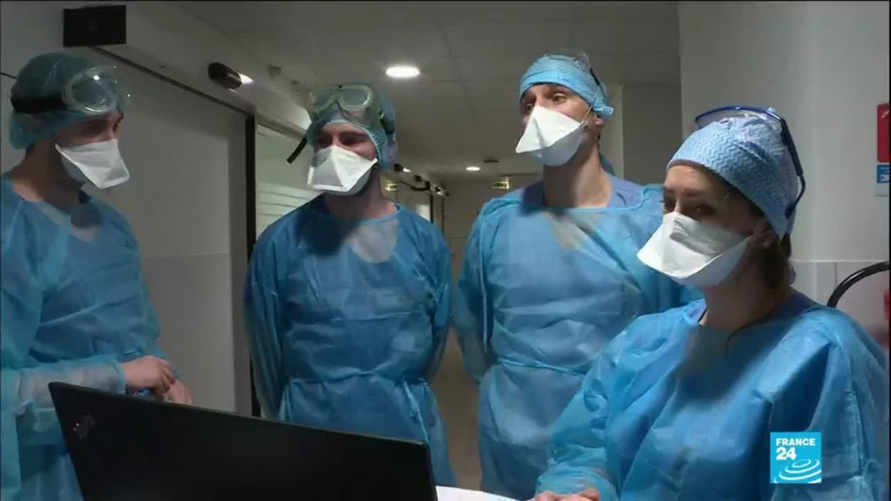 Crise sanitaire en France : les services de r&eacute;animation sous tension, exemple &agrave; Marseille