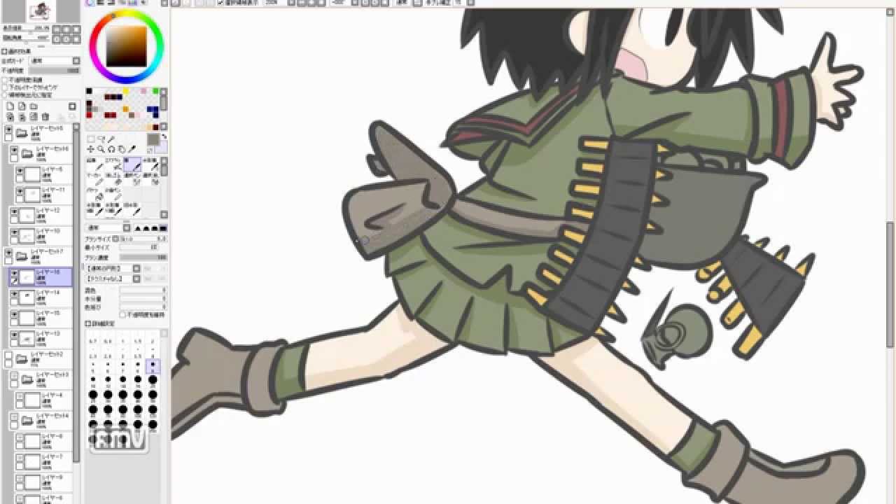 manga cute girl speed drawing. 745th day (practice)