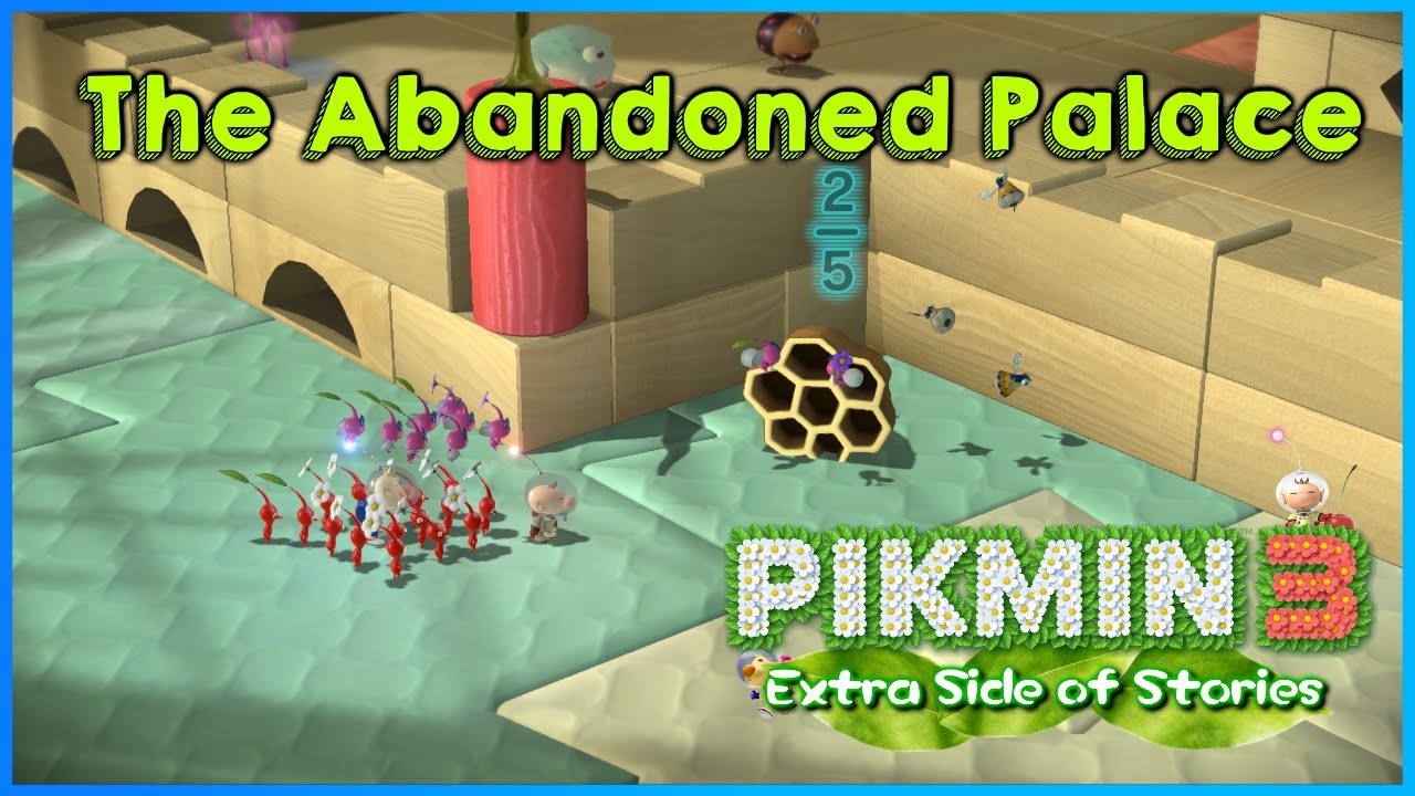 Pikmin 3 Hack - The Abandoned Palace - Olimar's Mission [ESOS - Day 8]