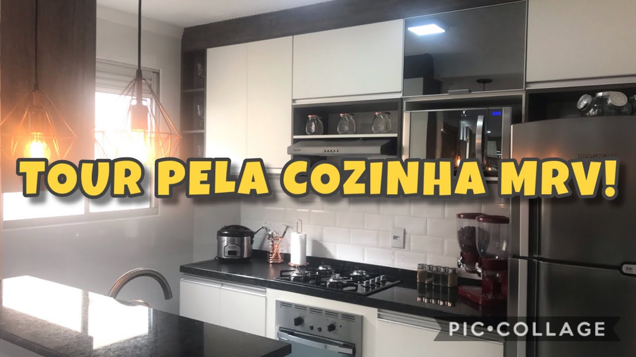 TOUR PELA COZINHA FINALIZADA | APÊ MRV ♡