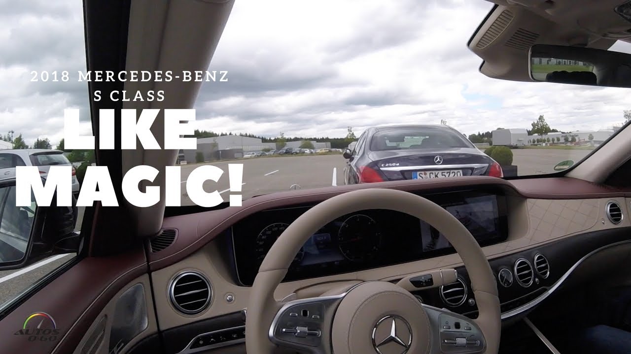 2018 Mercedes-Benz S Class with Active Parking Assist. It really parks itself!
