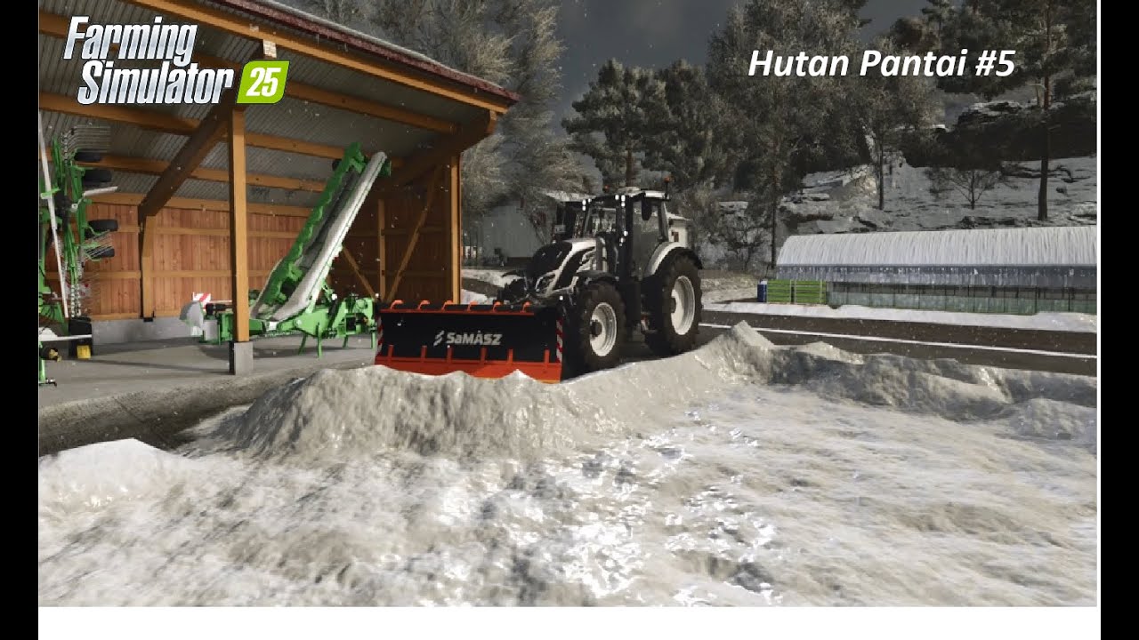 ❄️ Winter Farm Work – Snow Clearing, Greenhouses & Wood 🚜I FS25 I Hutan Pantai #5