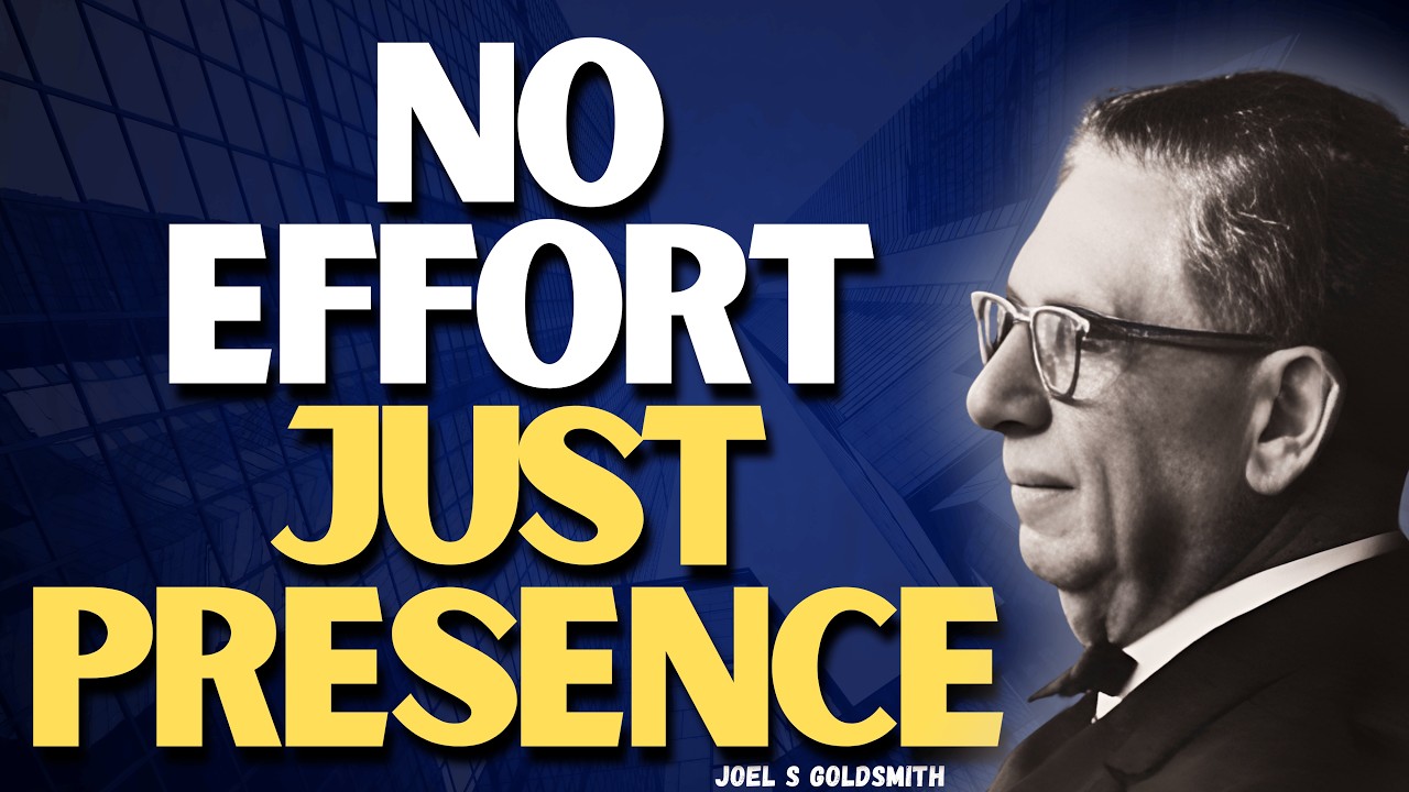 STOP TRYING&mdash;LET GOD WORK: The Hidden Power of STILLNESS | Joel S Goldsmith Teachings