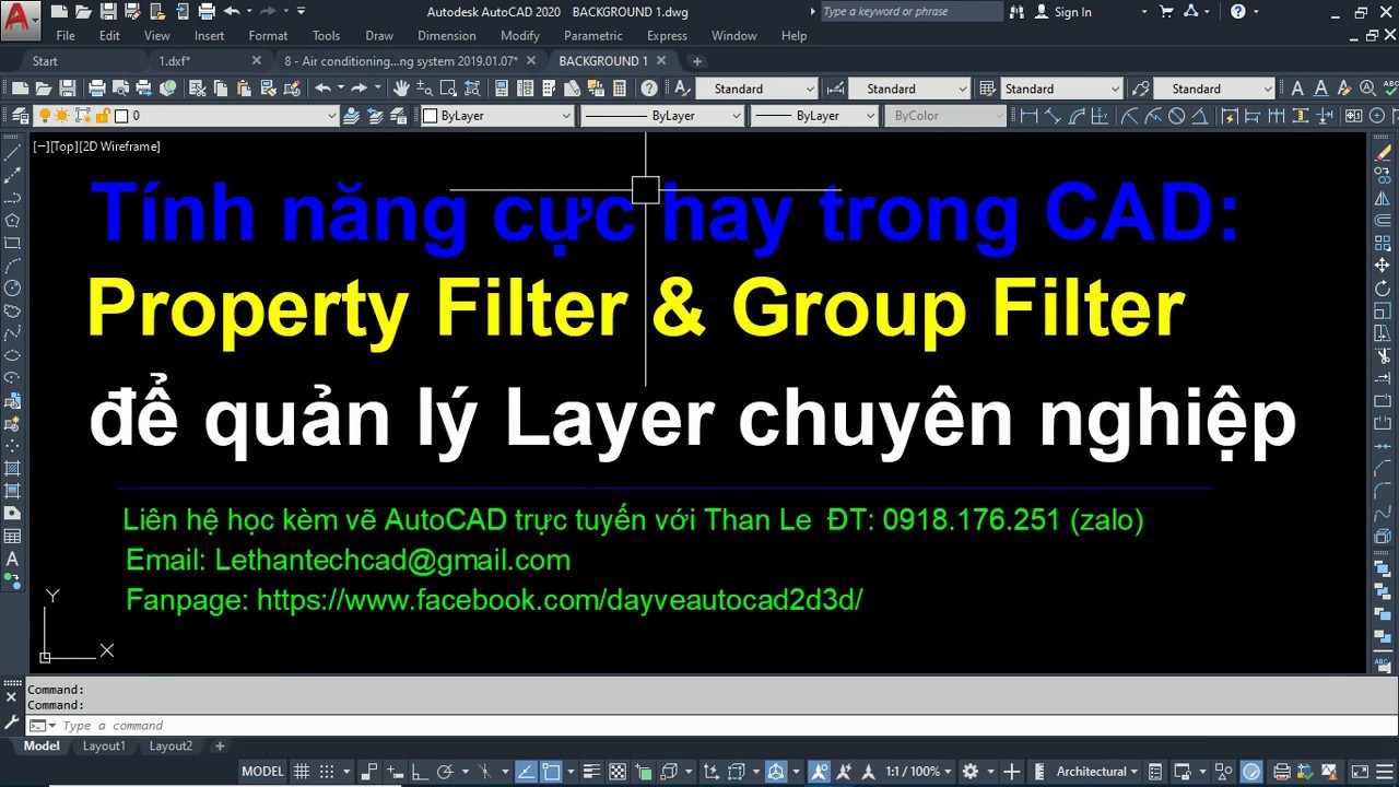 Để quản lý Layer chuyên nghiệp hãy dùng New Property Filter và Group Filter trong AutoCAD