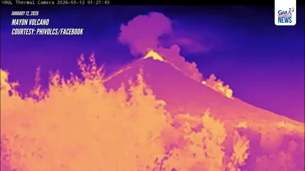 Another pyroclastic density current or &lsquo;uson&rsquo; descends Mayon Volcano | GMA Integrated News
